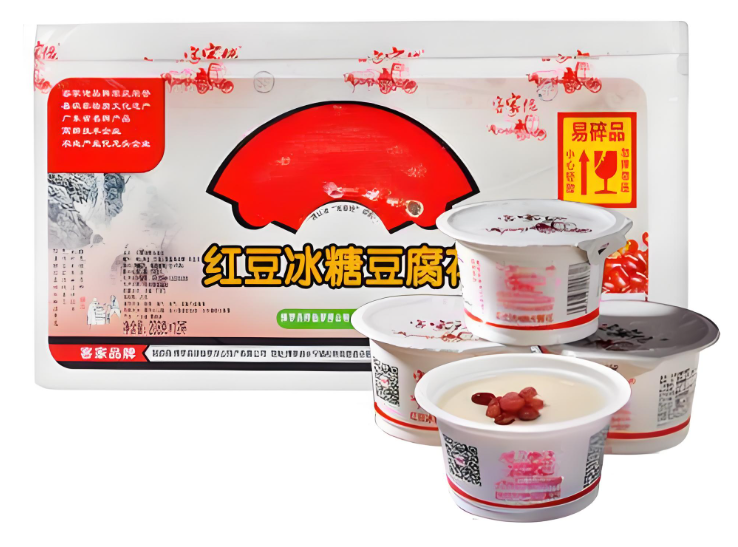 龍應冰糖豆花全自動灌裝封口機