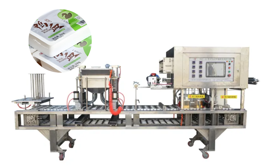 龍應(yīng)鴨血灌裝封口機